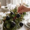 Bolas navideñas negras cristal mini mate brillo Ø3cm 22uds | Floristik24.es