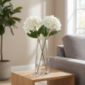Flor de hortensia artificial para un diseño interior elegante y moderno, 80 cm, 2 piezas | Floristik24.es