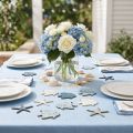 Decoración de mesa de madera con diseño marítimo, estrellas de mar, 4 cm, 72 unidades | Floristik24.es