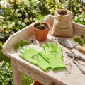 Guantes de jardinería Kixx talla 7 verde claro, lima | Floristik24.es