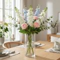 Levkoje Flor artificial blanca Flor de tallo artificial 78cm | Floristik24.es