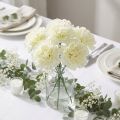 Flor de clavel blanco Ø9cm 12ud | Floristik24.es