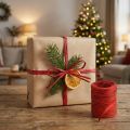 Cinta de rafia rojo burdeos cinta de regalo cinta de rafia cinta decorativa 200m | Floristik24.es