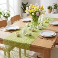 Camino de mesa Deco polar Sizoweb verde lima 30cm 5m | Floristik24.es