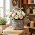 Regadera decorativa con un elegante diseño tejido para una decoración elegante del hogar, 26 cm | Floristik24.es
