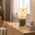 Lámpara de mesa LED con estampado floral para una iluminación elegante en el salón, 23 cm. | Floristik24.es
