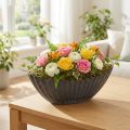 Macetero con ranuras, embarcación de plantación, antracita, 24 cm | Floristik24.es