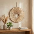 Anillo de madera para decoración de pared bohemia de cáñamo natural, Ø40 cm | Floristik24.es