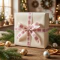 Cinta navideña Cinta rosa Navidad 25mm 18m | Floristik24.es