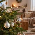 Bola de cristal, adornos para árboles, bola de árbol de Navidad plata H8.5cm Ø7.5cm vidrio real 12ud | Floristik24.es