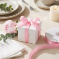 Cinta de regalo y decoración 8mm x 50m rosa claro | Floristik24.es