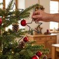 Estrellas negras decorativas para colgar, adornos para árbol de Navidad, Ø12cm, juego de 12 piezas | Floristik24.es