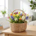 Cesta con asa cesta para plantas cesta regalo artificial 31×23×36cm | Floristik24.es