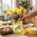 Cinta de fieltro amarillo claro 7,5cm 5m | Floristik24.es
