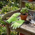 Kixx guantes de jardín de nailon talla 8 verde claro, lima | Floristik24.es