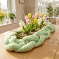 Cordón de lana cordón de fieltro fusible de lana verde claro Ø4–5cm 10m | Floristik24.es