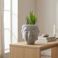 Maceta de flores suculentas artificiales Buda Ø12cm H25cm | Floristik24.es