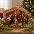 Belén de Navidad 30cm x 21cm x 10cm | Floristik24.es