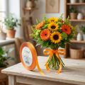 Cinta decorativa regalo cinta naranja orillo 8mm 50m | Floristik24.es
