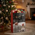 Bolsa de regalo bolsa de papel Pueblo navideño Al. 30 cm 2 piezas | Floristik24.es