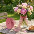 Cinta de yute, rosa, 5 cm de ancho, 40 m de largo | Floristik24.es