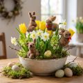Conejitos de Pascua en alambre, surtidos, 5cm - 7cm 20 piezas | Floristik24.es