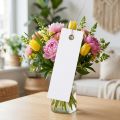 Etiquetas colgantes blancas de 18 x 60 mm con alambre metálico, resistentes a la intemperie, ideales para floristería y etiquetado de regalos, 250 piezas | Floristik24.es