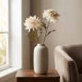Crisantemo Flores Decorativas Artificiales Crema L72cm 2uds | Floristik24.es