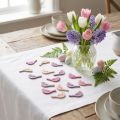 Decoración dispersa pájaro decoración madera, piezas dispersas tonos rosados 4cm 72 piezas | Floristik24.es