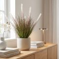 Césped artificial en maceta Planta artificial de hierba de cebolla H57cm | Floristik24.es
