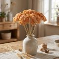 Milenrama artificial flores artificiales naranja 50cm 5pcs en ramo | Floristik24.es