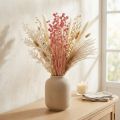 Flores secas de cardo fresa, rosa antigua, 50 cm, 100 g, flores artificiales decorativas | Floristik24.es