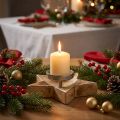 Candelero, decoración de mesa Navidad, candelero estrella H7cm Ø20cm/6.5cm | Floristik24.es