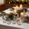 Árbol de Navidad brillante para esparcir 4cm 48 piezas | Floristik24.es