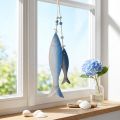 Perchas decorativas de madera con forma de pez, pez azul y blanco, 11,5/20 cm, juego de 2 | Floristik24.es