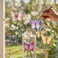 Colgante de mariposa para decorar artísticamente espacios habitables, 8 cm, 5 piezas | Floristik24.es