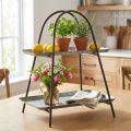 Soporte para pasteles bandeja decorativa vintage estante de mesa metal H47cm | Floristik24.es