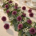 Rosa de foam Ø3,5cm malva 48uds | Floristik24.es