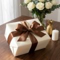 Cinta de regalo y decoración marrón 40mm x 50m | Floristik24.es
