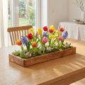 Bandeja rectangular de madera de acacia aceitada, 40x15x4cm | Floristik24.es
