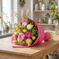 Papel para puños rosa 37,5cm 100m | Floristik24.es