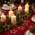 Estrella decorativa decoración de mesa con purpurina dorada Navidad 4,5 cm 120 piezas | Floristik24.es