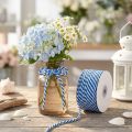 Cordón azul blanco cinta de regalo cordón decorativo cinta decorativa 25m | Floristik24.es