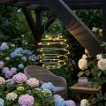 Jardín solar verde claro 22cm con 25LEDs blanco cálido | Floristik24.es
