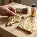 Pan de oro 16x16cm, 100 hojas para dorar y decorar | Floristik24.es