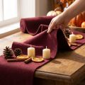 Cinta de lana de fieltro, rojo oscuro, 15cm x 5m, para decoración y manualidades | Floristik24.es