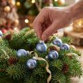 Mini bolas navideñas cristal azul mate/brillante Ø2cm 44 piezas | Floristik24.es