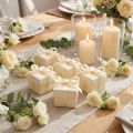 Cinta de regalo color crema, cinta decorativa, cinta de raso, 6 mm × 50 m | Floristik24.es