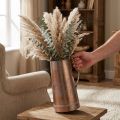 Jarrón decorativo vintage con aspecto de cobre, jarra decorativa rústica para flores secas y plantas artificiales, alto 36 cm, ancho 21 cm. | Floristik24.es