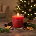 Vela perfumada en vaso vela perfumada Navidad Apple Spice Al.8cm | Floristik24.es